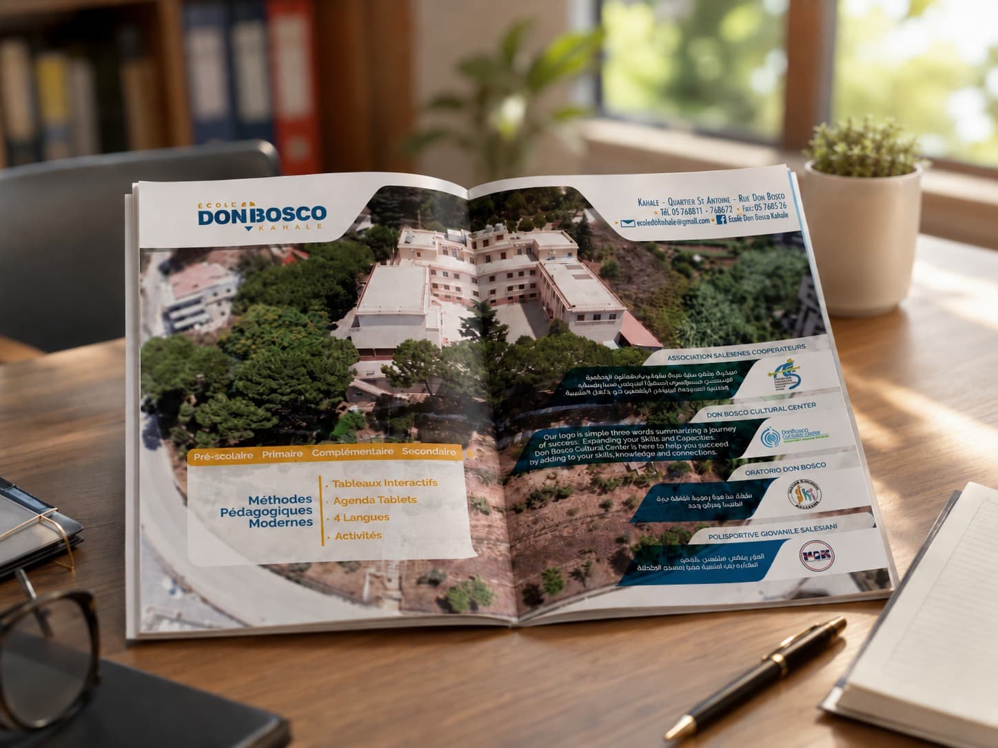 Don Bosco School — brand work by Thinchronize