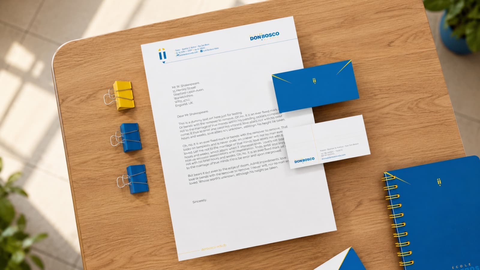Don Bosco School — brand work by Thinchronize